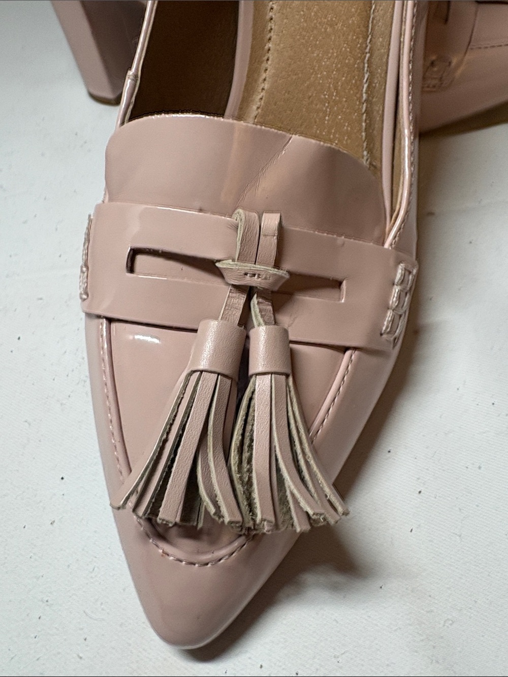 Tahari Blush Patent Heeled Pump Size 9 - Picture 3 of 11